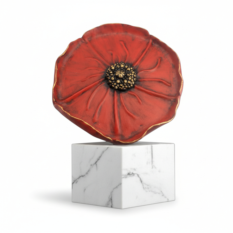 Red Poppy Plate